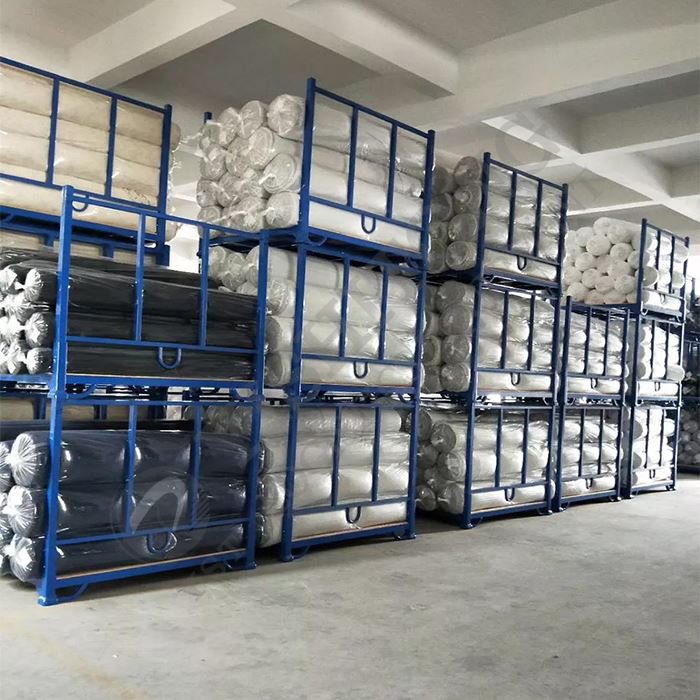 Endüstriyel kumaş rulo depolama rafı